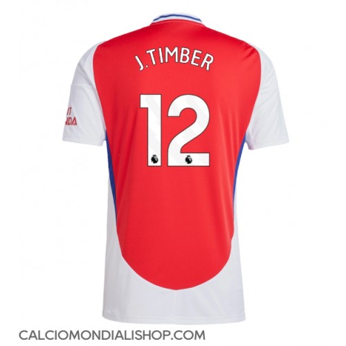 Maglie da calcio Arsenal Jurrien Timber #12 Prima Maglia 2024-25 Manica Corta